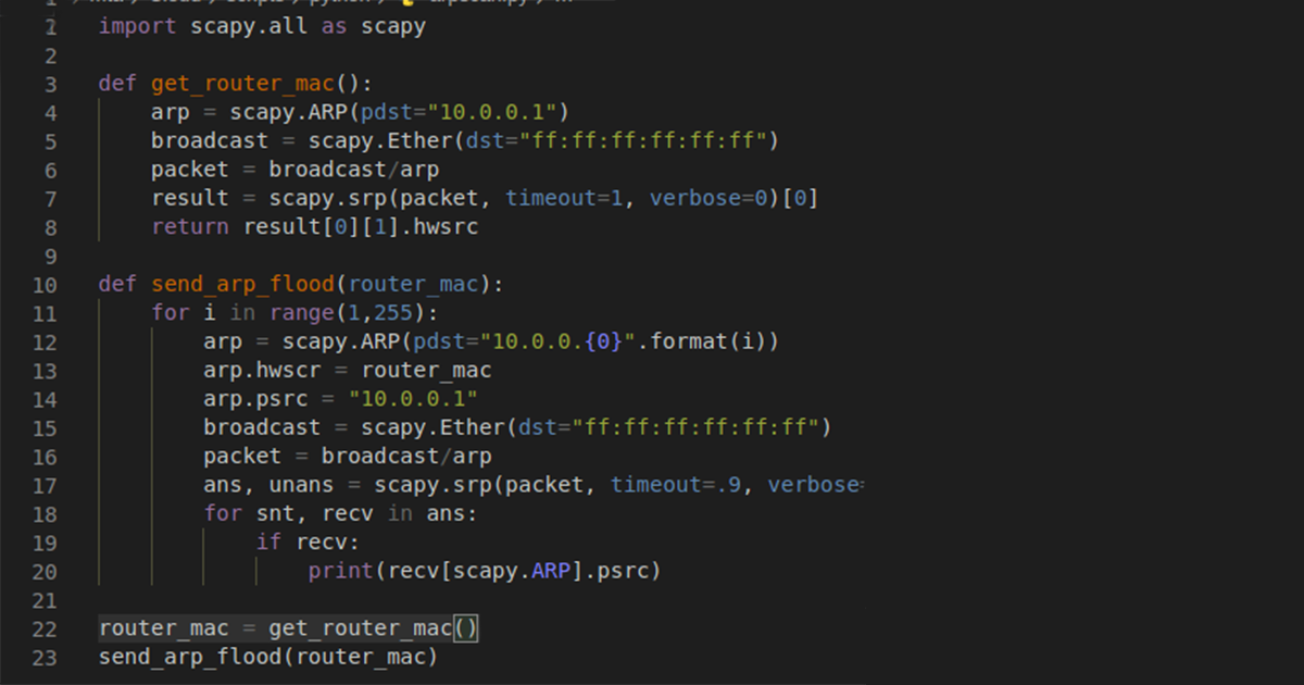 disguised arp scanning